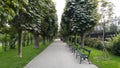 Serene public Park in Vienna, Austria