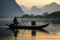 Serene River Scene at Dawn