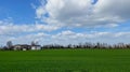 Old farmhouse in the countryside in springtime. Tuscany, Italy Royalty Free Stock Photo