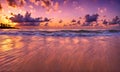 Serene sea sunset Royalty Free Stock Photo