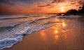 Serene sea sunset Royalty Free Stock Photo