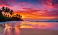 Serene sea sunset Royalty Free Stock Photo