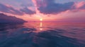 Serene sea sunset Royalty Free Stock Photo