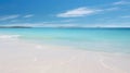 Serene Seascape: White Sands and Azure Horizons.