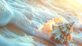 Serene Seashell Symphony background