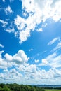 Blue sky with some clouds Royalty Free Stock Photo