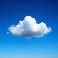 One Small Cloud in the Blue Sky Royalty Free Stock Photo