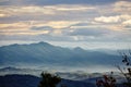 Serene Smoky Mountain Sunrise with Misty Valleys - Elevated View