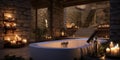 spa room, bathroom with candles