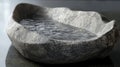 Serene Stone Water Basin with Ripple Reflections