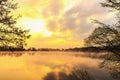 Serene Sunrise at the Lake Royalty Free Stock Photo