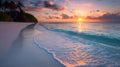 Serene Sunrise on a Luxurious Shoreline: Perfect Honeymoon Tranquility