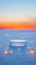 Serene sunset reflection on water Royalty Free Stock Photo