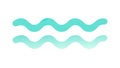 Serene Teal Wave Pattern: Calm Water Surface Texture, vector design Generative AI Royalty Free Stock Photo