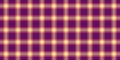 Serene textile vector check, performance fabric background pattern. Fancy tartan plaid seamless texture in magenta and red colors Royalty Free Stock Photo
