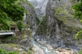 Liwu River in Hualien Taroko Gorge Royalty Free Stock Photo