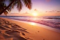 Serene travel bokeh background with blurred sunset vistas and tranquil vacation settings