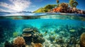 Serene Underwater Wonderland: Vibrant Coral Reef and Marine Life