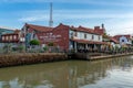 Serene view of a famous tourist spot, UNESCO World Heritage site, and Malacca River in Malaysia.