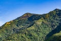 Serene view of hills in the valley of Kampung Kiau, Bundu Tuhan Royalty Free Stock Photo