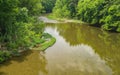 Serene View of the  Roanoke River Royalty Free Stock Photo