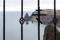 Serene view of Saint George rock island in Crimea