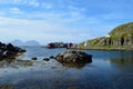 Serene village of Nyksund in summertime in vesteraalen, northern Norway