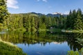 Reflections in Alta Lake in Whistler Royalty Free Stock Photo