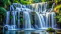 A Serene Waterfall Cascade Visualizing Agile Task Flow AI generated