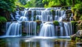 A Serene Waterfall Cascade Visualizing Agile Task Flow AI Generated