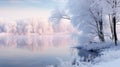 serene winter lake