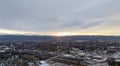 Serene winter sunset over Emmett, Idaho