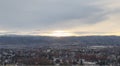 Serene winter sunset over Emmett, Idaho