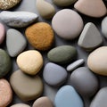 445 Serene Zen Stones: A serene and tranquil background featuring Zen stones in soft and natural colors that create a calm and b