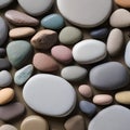 445 Serene Zen Stones: A serene and tranquil background featuring Zen stones in soft and natural colors that create a calm and b