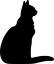 Serengeti Cat Black Silhouette Generative Ai