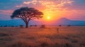 national park tanzania Royalty Free Stock Photo