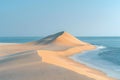 Serenity of Baltic Dunes: A Symphony of Sand and Sea. Concept Beachscape Photography, Coastal Royalty Free Stock Photo