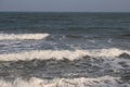 Serenity Beach - Bay of Bengal - Pondicherry tourism - India holiday destination - beach vacation Royalty Free Stock Photo
