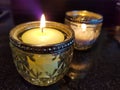 Serenity calming candles Royalty Free Stock Photo