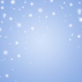 Serenity colored winter holiday background with snowflakes Royalty Free Stock Photo