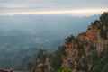 Serenity in Nature_Vast Green Mountains under China\'s Blue Sky Royalty Free Stock Photo