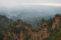 Serenity in Nature_Vast Green Mountains under China\'s Blue Sky Royalty Free Stock Photo