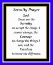 Serenity Prayer