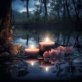 Serenity's Embrace: Candlelit Tranquility