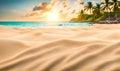 Serenity at the sandy beach, coastal scenery