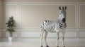 Serenity in Stripes: Minimalist Zebra Capture