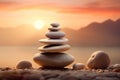 serenity and tranquility of Zen stones, where calm meditation and peaceful contemplation