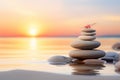 serenity and tranquility of Zen stones, where calm meditation and peaceful contemplation