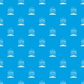 Serfing board pattern seamless blue